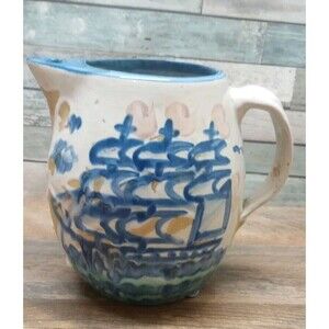 RARE Vintage MA Hadley 2 SIDED  Boat And Whale Design Signed Anthropolog…